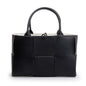 Bottega Veneta Black Maxi Intrecciato Leather Small Arco Tote