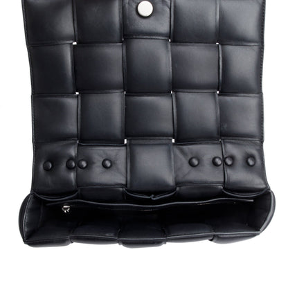 Bottega Veneta Black Nappa Intrecciato Padded Chain Cassette Bag