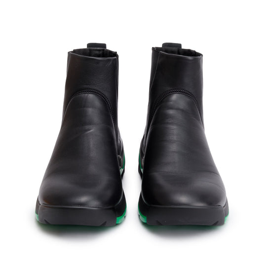 Bottega Veneta Black Nappa Leather Chelsea Boots, Size 40