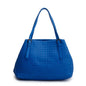 Bottega Veneta Blue Intrecciato Leather Medium Cesta Tote