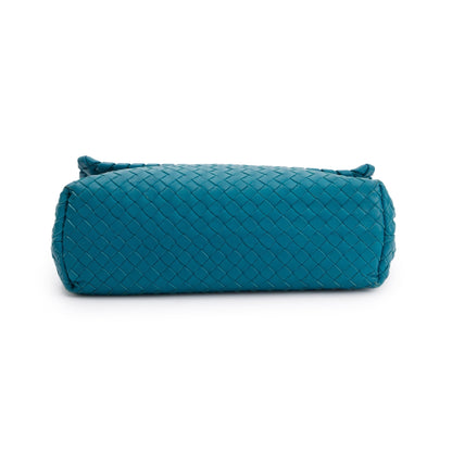 Bottega Veneta Blue Large Intrecciato Olimpia Bag
