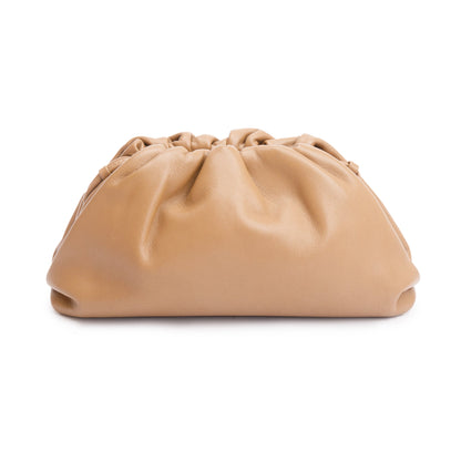 Bottega Veneta Brown Calfskin Leather The Mini Pouch