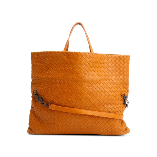 Bottega Veneta Brown Intrecciato Leather Tote