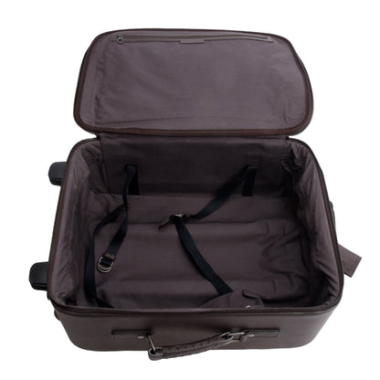 Bottega Veneta Brown intrecciato Leather Carry On-Trolly Suitecase