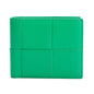 Bottega Veneta Green Intrecciato Leather Cassette Bi-Fold Wallet