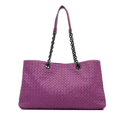 Luxury Bottega Veneta Intrecciato Chain Tote Bag (SHG-IICyab)