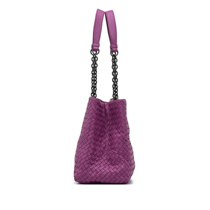 Luxury Bottega Veneta Intrecciato Chain Tote Bag (SHG-IICyab)