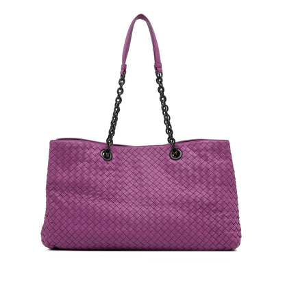 Luxury Bottega Veneta Intrecciato Chain Tote Bag (SHG-IICyab)