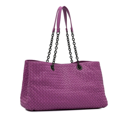 Luxury Bottega Veneta Intrecciato Chain Tote Bag (SHG-IICyab)
