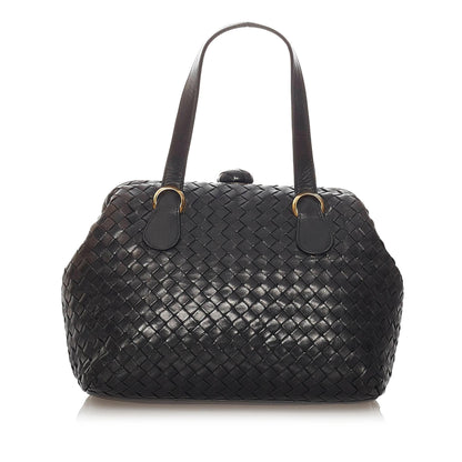 Luxury Bottega Veneta Intrecciato Leather Handbag (SHG-28319)
