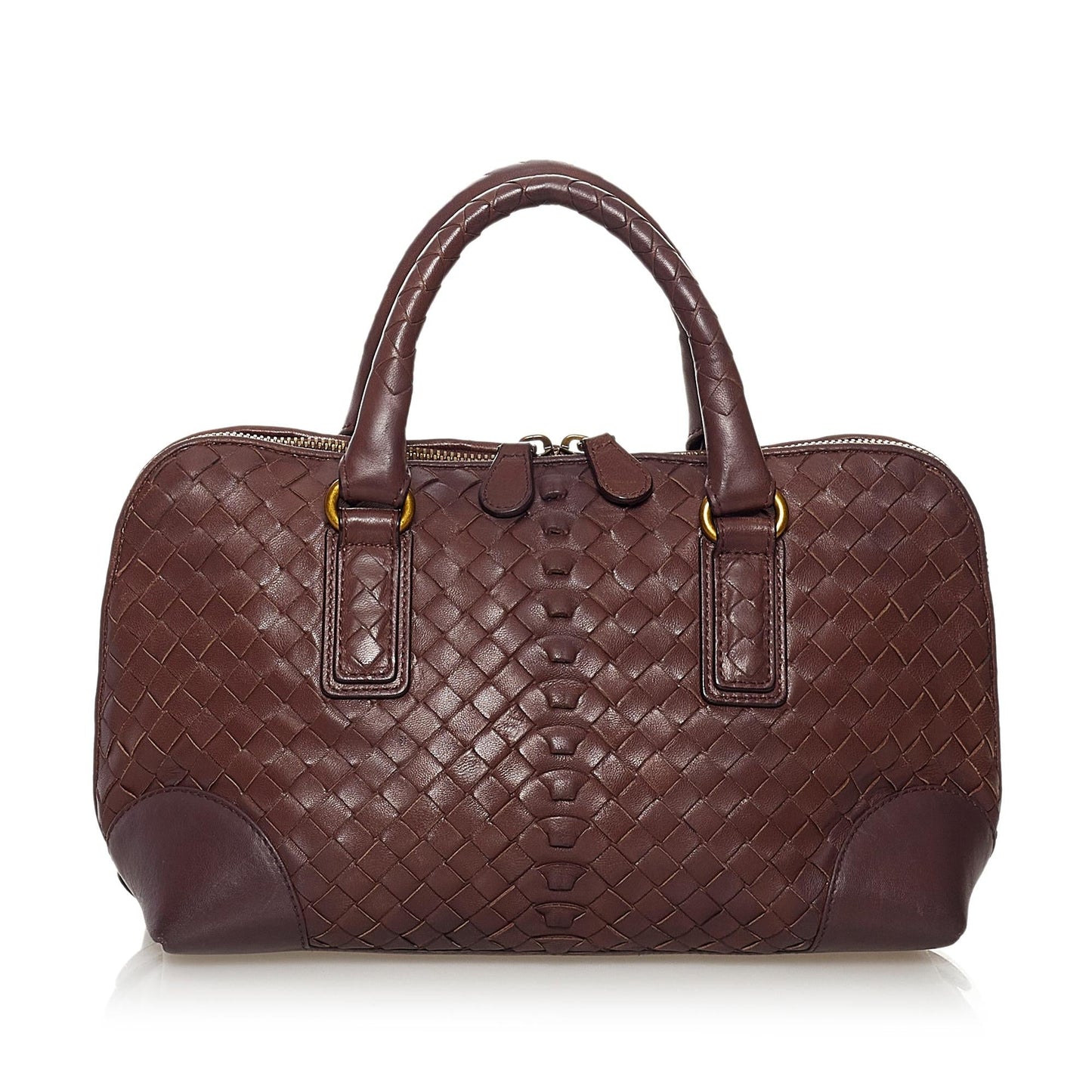 Luxury Bottega Veneta Intrecciato Leather Handbag (SHG-31751)