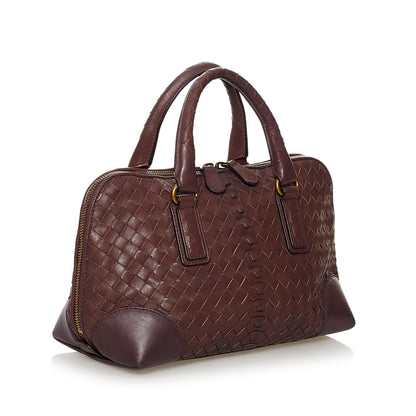 Luxury Bottega Veneta Intrecciato Leather Handbag (SHG-31751)