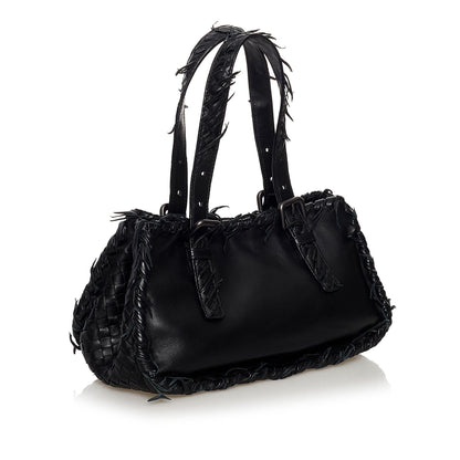 Luxury Bottega Veneta Intrecciato Leather Handbag (SHG-34649)