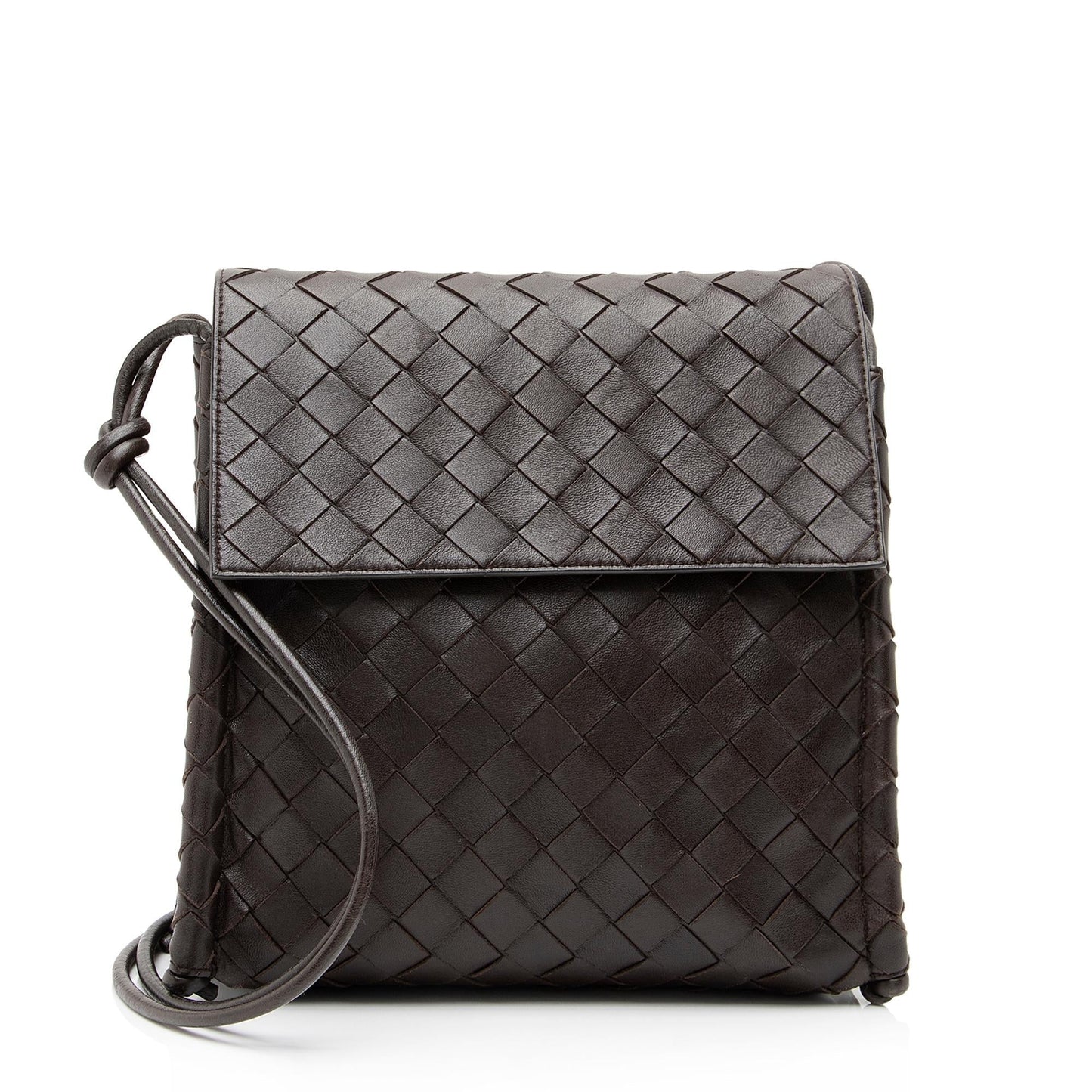 Luxury Bottega Veneta Intrecciato Nappa Small Fold Bag (SHF-23664)