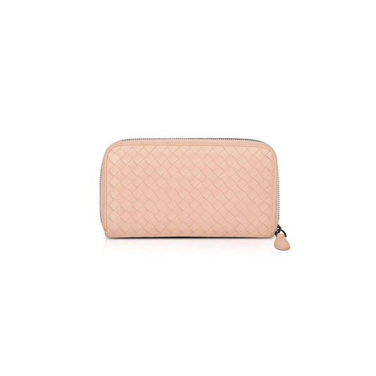 Bottega Veneta Intrecciato Zip Around Wallet