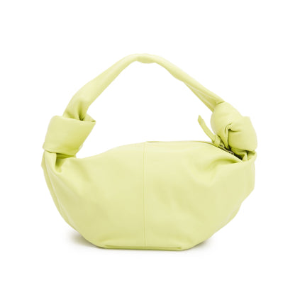 Bottega Veneta Kiwi Calfskin Leather Mini Double Knot Handle Bag