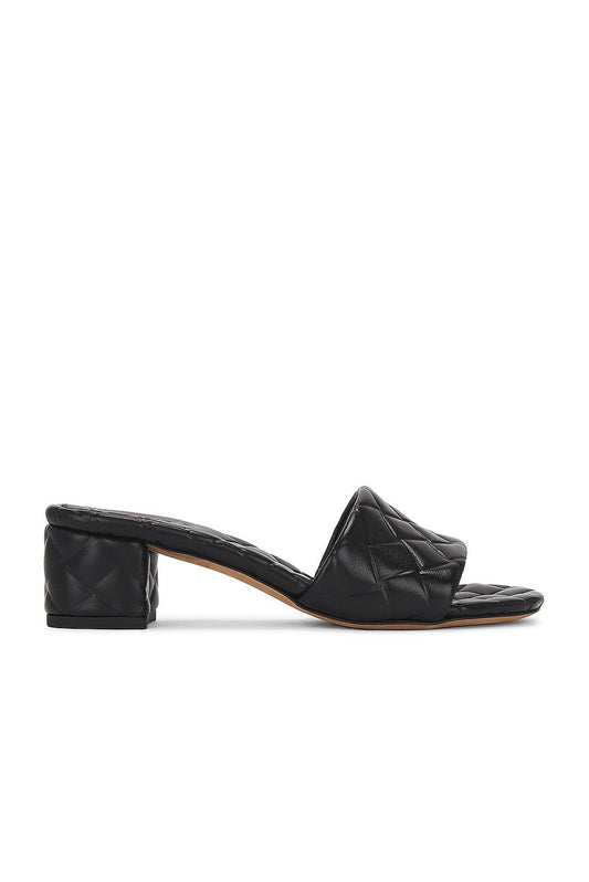 BOTTEGA VENETA QUILTED LAMBSKIN LEATHER AMY MULES