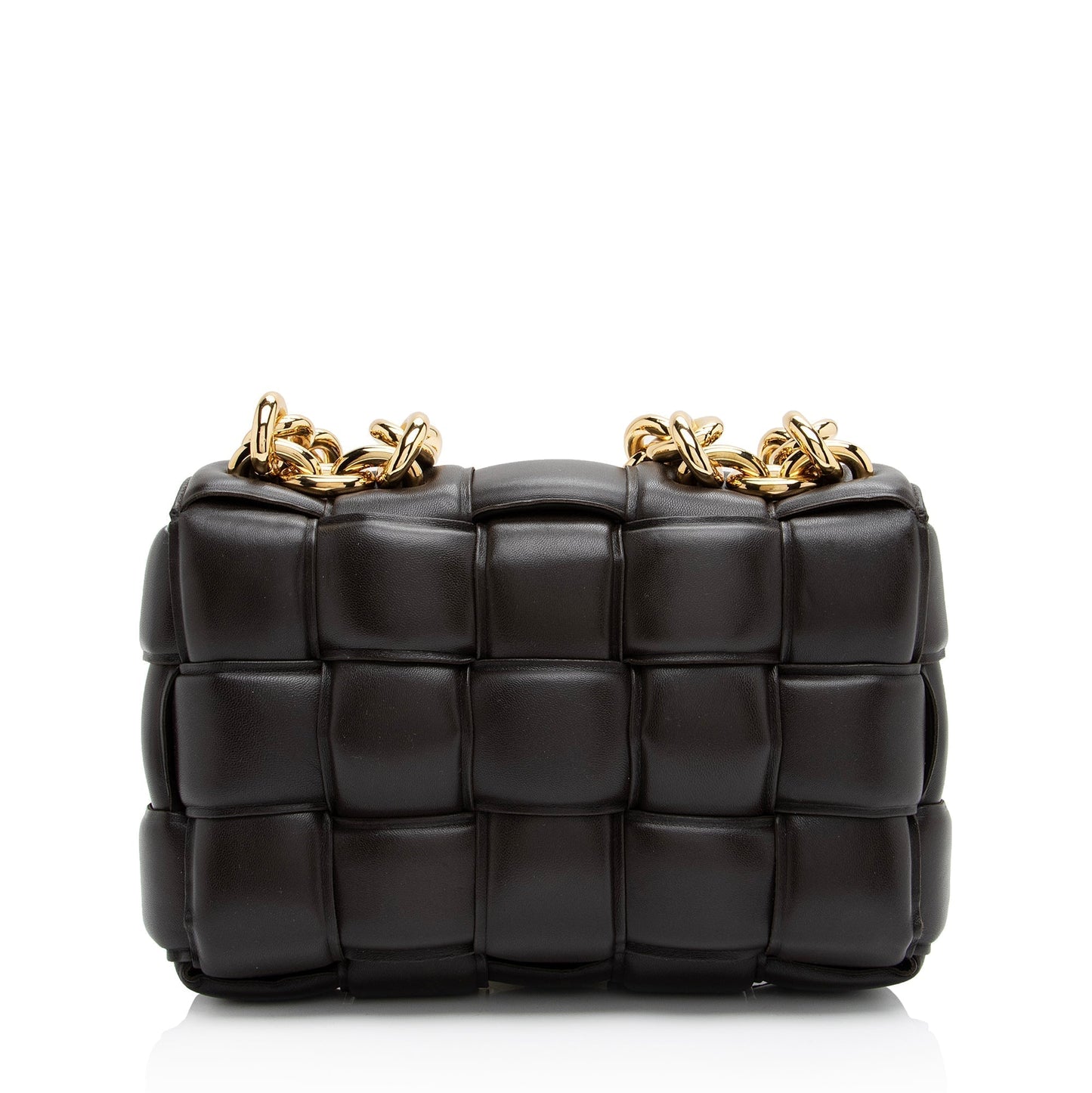 Luxury Bottega Veneta Lambskin Cassette Chain Maxi Shoulder Bag (SHF-23058)