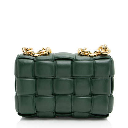 Luxury Bottega Veneta Lambskin Cassette Chain Maxi Shoulder Bag (SHF-FiotNd)