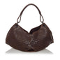 Luxury Bottega Veneta Leather Aquilone Fortune Cookie Hobo (SHG-31315)