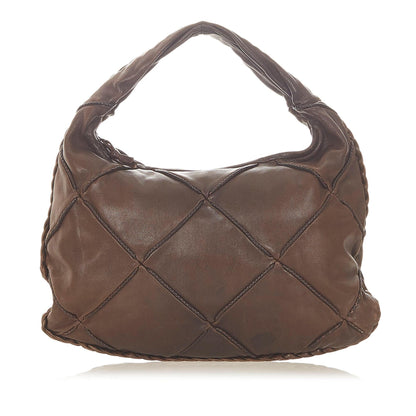 Luxury Bottega Veneta Leather Hobo Bag (SHG-20086)