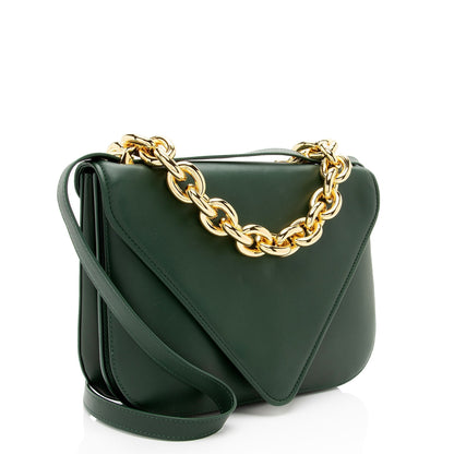 Luxury Bottega Veneta Leather The Mount Envelope Chain Medium Shoulder Bag (SHF-YsGmp8)