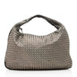 Luxury Bottega Veneta Metallic Intrecciato Nappa Veneta Large Hobo (SHF-20546)