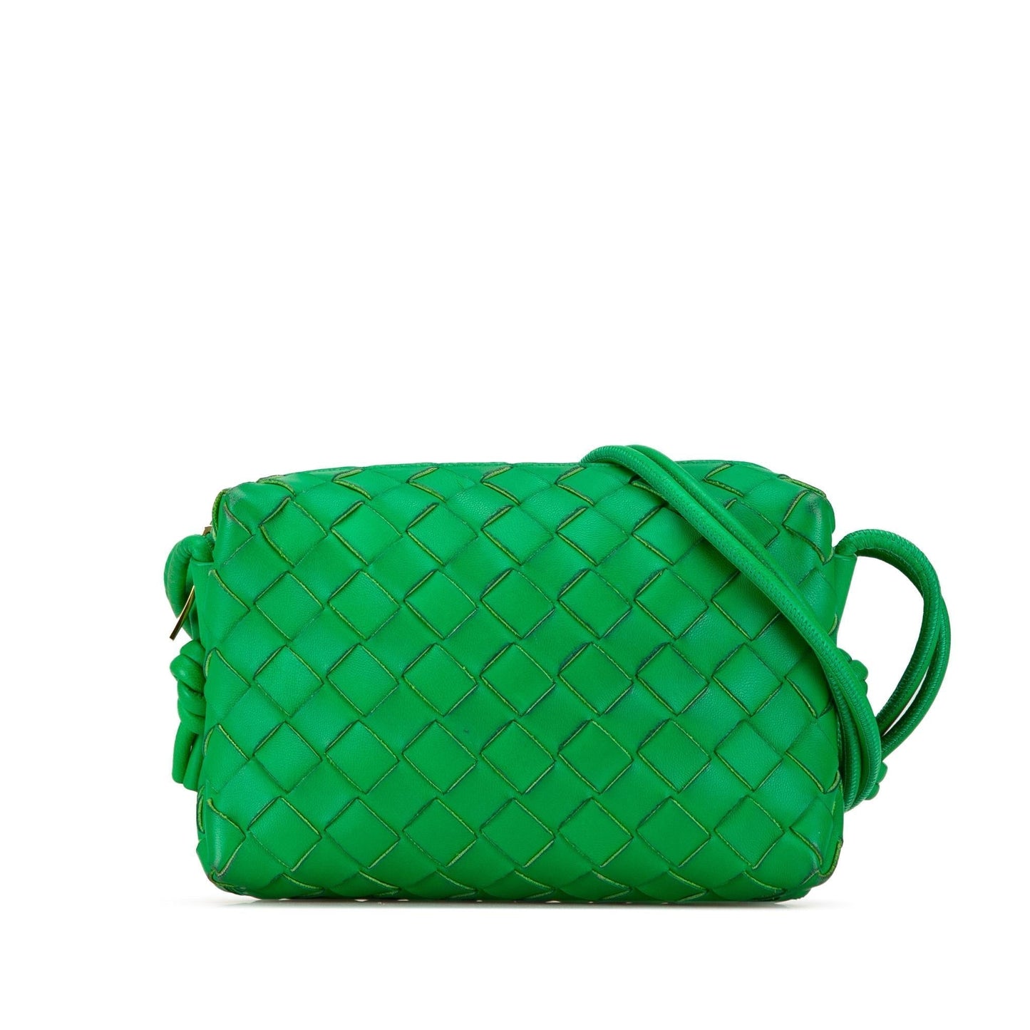 Luxury Bottega Veneta Mini Nappa Intrecciato Loop Camera Bag (SHG-AfYRE9)