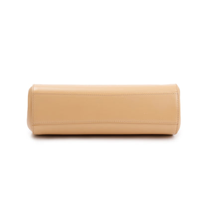 Bottega Veneta Neutral Leather The Tip Handle Bag