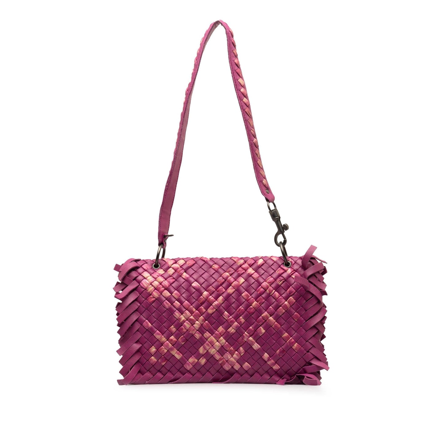 Luxury Bottega Veneta Paille Sfrangiato Aquatre Intrecciato Fringe Shoulder Bag (SHG-KXf7nX)