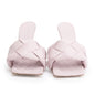 Bottega Veneta Pink Lambskin Leather Padded Sandals, Size 37.5