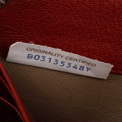 Bottega Veneta Red Intrecciato Leather Zip Around Wallet