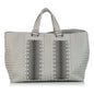 Luxury Bottega Veneta Studded Intrecciato Leather Satchel (SHG-28232)