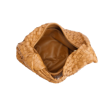 Bottega Veneta Tan Intrecciato Leather Large Jodie Bag