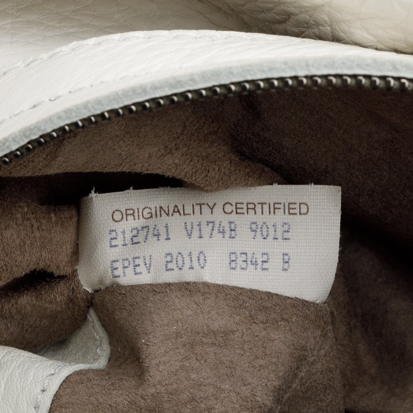 Bottega Veneta White Intrecciato Leather Cervo Hobo