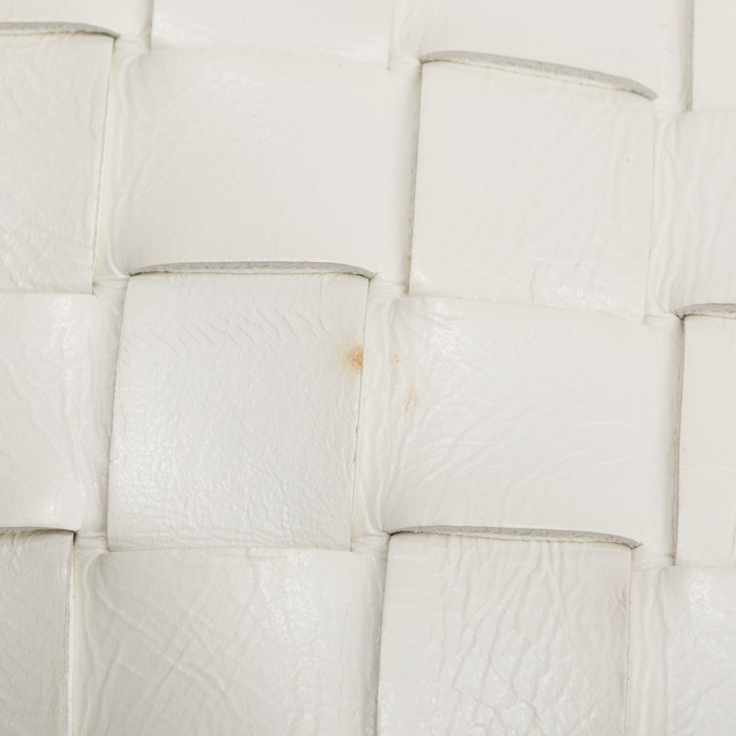 Bottega Veneta White Intrecciato Leather Loop Camera Bag