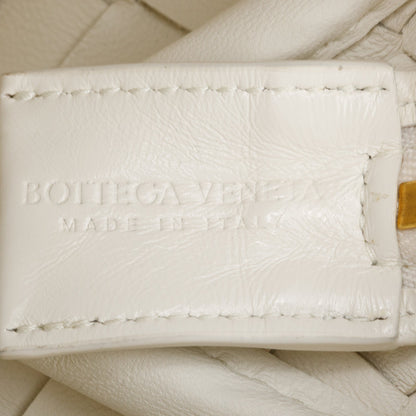 Bottega Veneta White Intrecciato Leather Loop Camera Bag