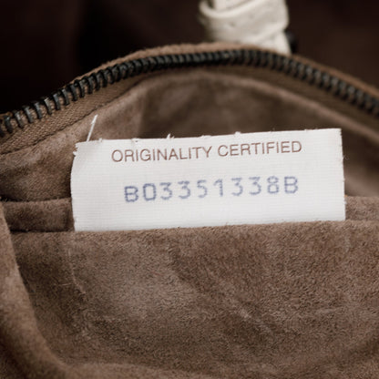 Bottega Veneta White Intrecciato Leather Medium Cesta Tote