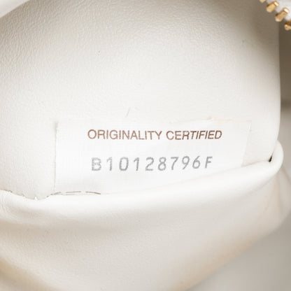 Bottega Veneta White Intrecciato Leather Mini Jodie Bag
