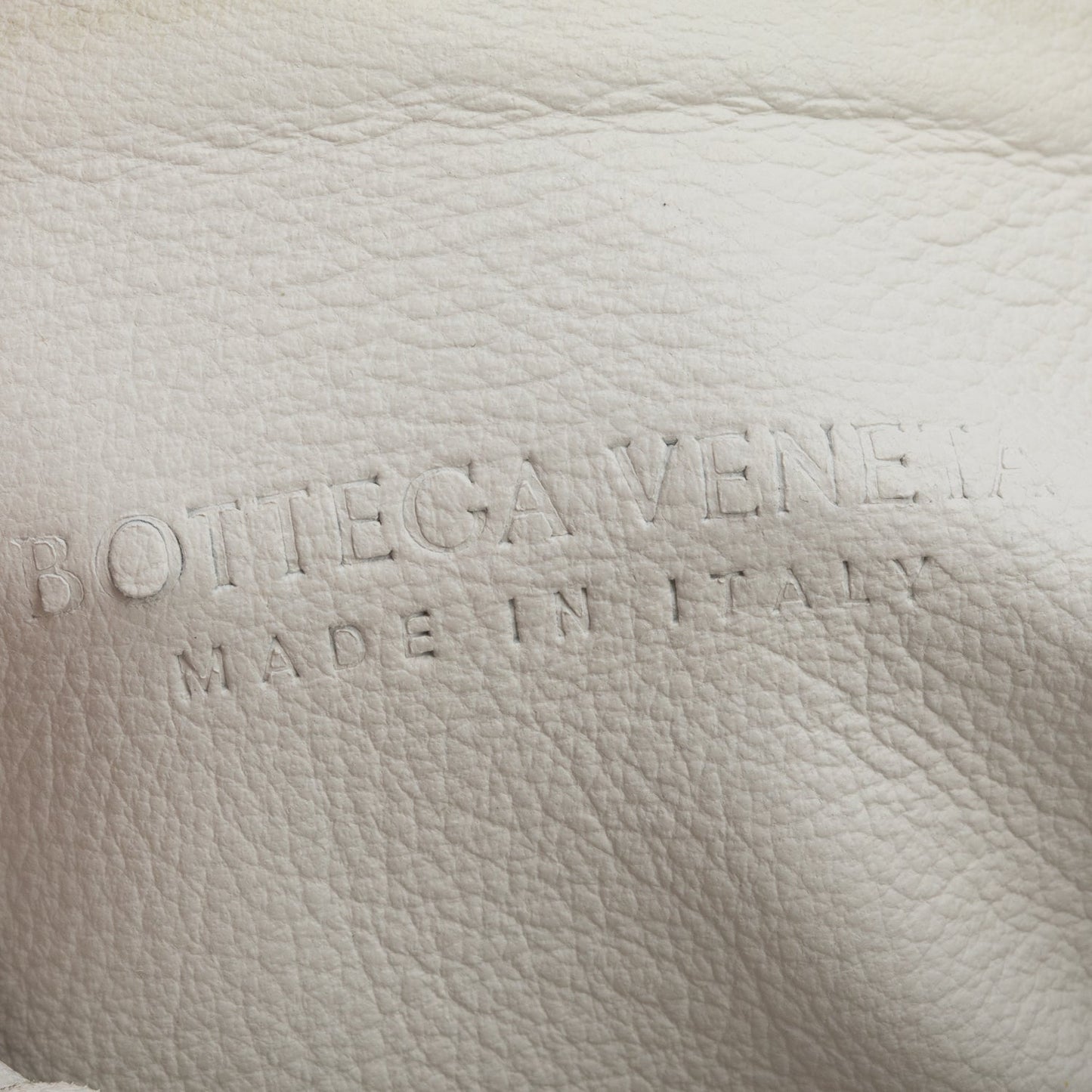 Bottega Veneta White Intrecciato Leather Mini Jodie Bag