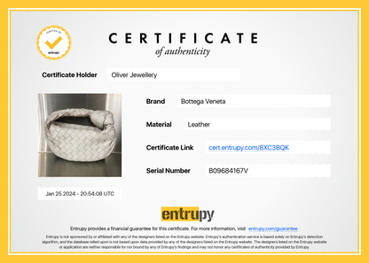 Bottega Veneta White Intrecciato Leather Mini Jodie Bag