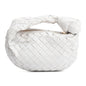 Bottega Veneta White Intrecciato Leather Mini Jodie Bag