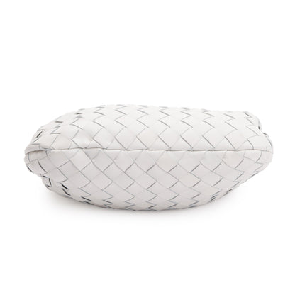 Bottega Veneta White Intrecciato Mini Jodie Bag