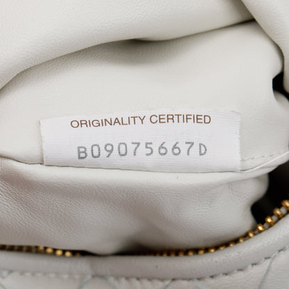 Bottega Veneta White Intrecciato Mini Jodie Bag