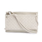 Bottega Veneta White Intrecciato Nappa Leather Double Pouch Crossbody Bag