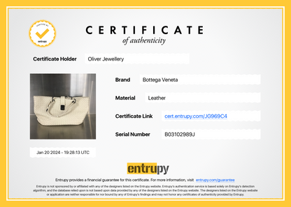 Bottega Veneta White Intrecciato Nappa Leather Large Capi Tote