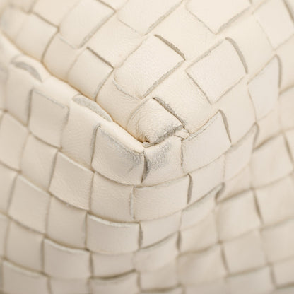 Bottega Veneta White Intrecciato Nappa Leather Large Capi Tote