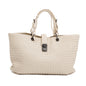 Bottega Veneta White Intrecciato Nappa Leather Large Capi Tote