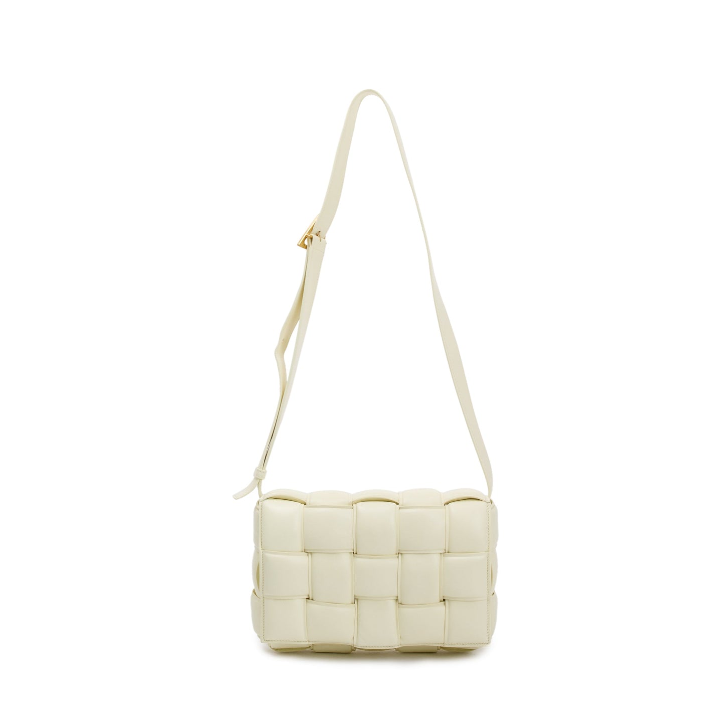 Bottega Veneta Yellow Nappa Intrecciato Padded Cassette Bag