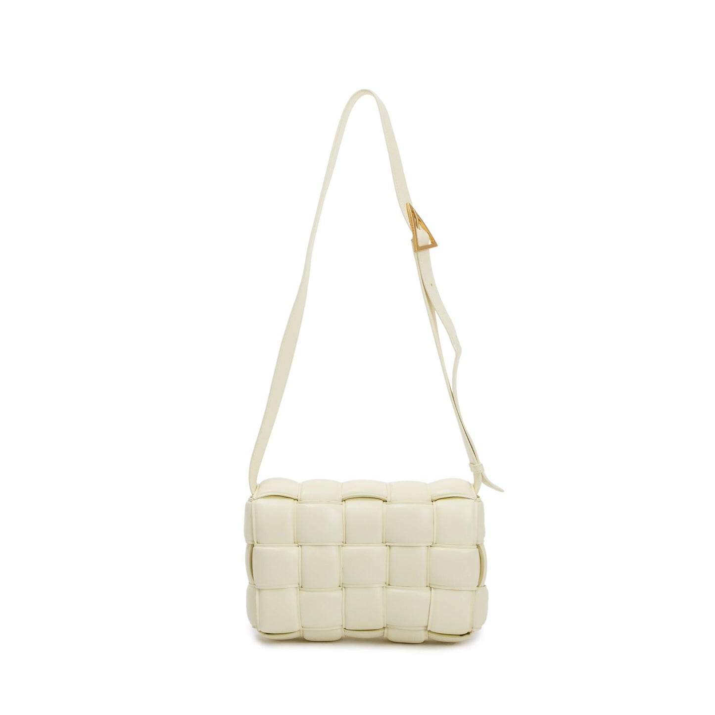 Bottega Veneta Yellow Nappa Intrecciato Padded Cassette Bag